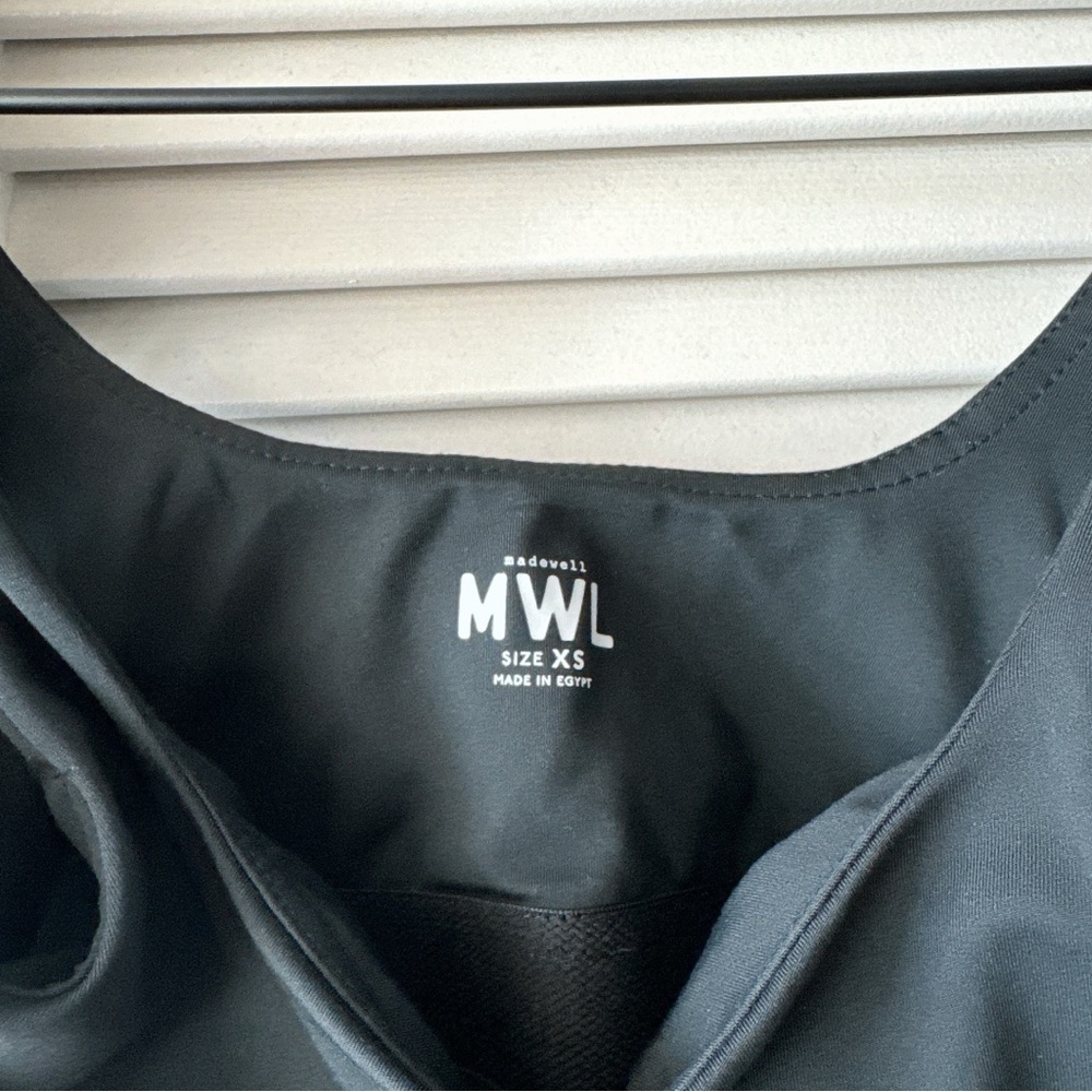 NWT Madewell Black Crop Top - XS - Picture 8 of 12